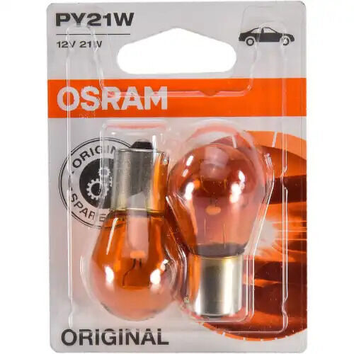 Osram original metal base 7507-02b py21w 12v 21w bau15s