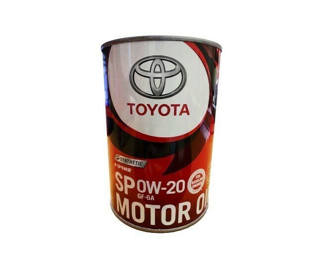 Масло моторное toyota motor oil 0w-20 api sp ilsac gf-6 1л