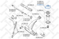 Опора амортизатора переднего правого VIN: 439640> Daewoo Lanos 97>