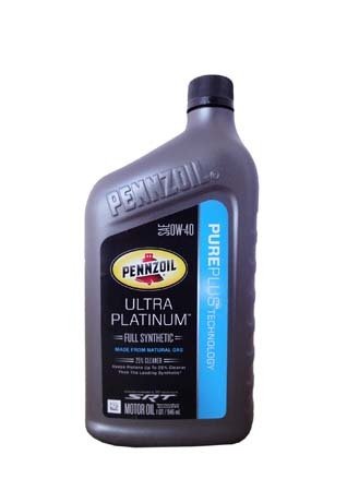 Моторное масло PENNZOIL Ultra Platinum Full Synthetic Motor Oil SAE 0W-40 (Pure Plus Technology) (0,