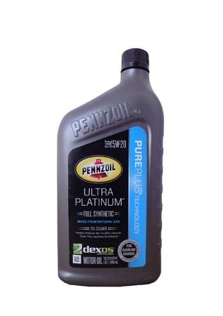 Моторное масло PENNZOIL Ultra Platinum Full Synthetic Motor Oil SAE 5W-20 (Pure Plus Technology) (0,