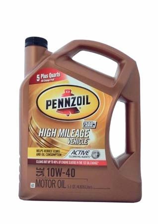 Моторное масло PENNZOIL High Mileage Vehicle SAE 10W-40 (4,826л)