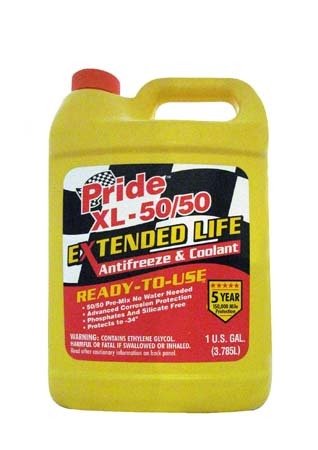 Антифриз готовый к прим. оранжевый PRIDE XL-50/50 Extended Life Antifreeze & Coolant (3,785л)