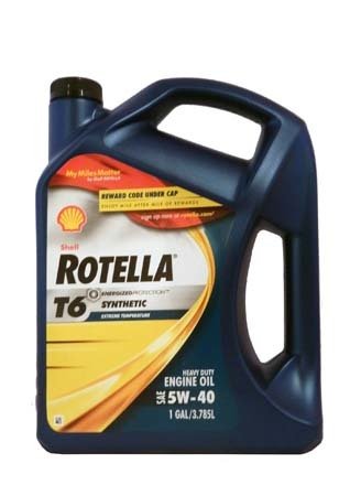 Моторное масло SHELL Rotella T6 SAE 5W-40 (3,785л)