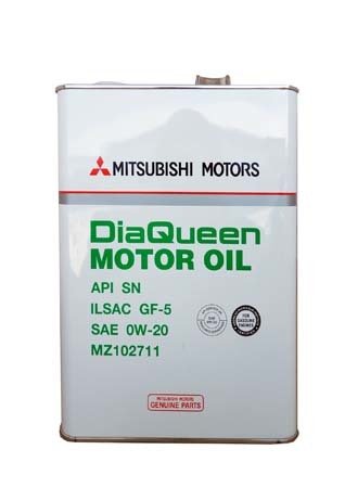 Моторное масло MITSUBISHI Dia Queen Motor Oil SAE 0W-20 API SNGF-5 (4л)