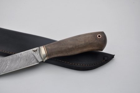 Нож Охотник (дамаск, орех), KNIFE YARD, 00162
