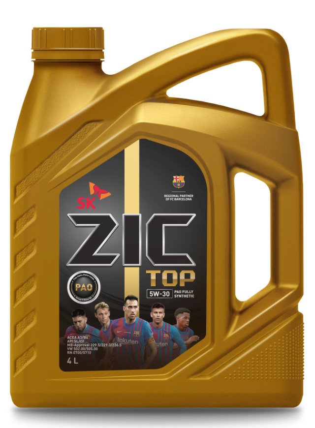 Масло ZIC 5/30 TOP SL/CF синтетическое 4 л