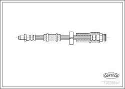 Тормозной шланг передний (460mm)