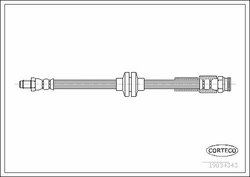 Тормозной шланг передний (423mm)