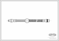 Тормозной шланг передний (510mm)