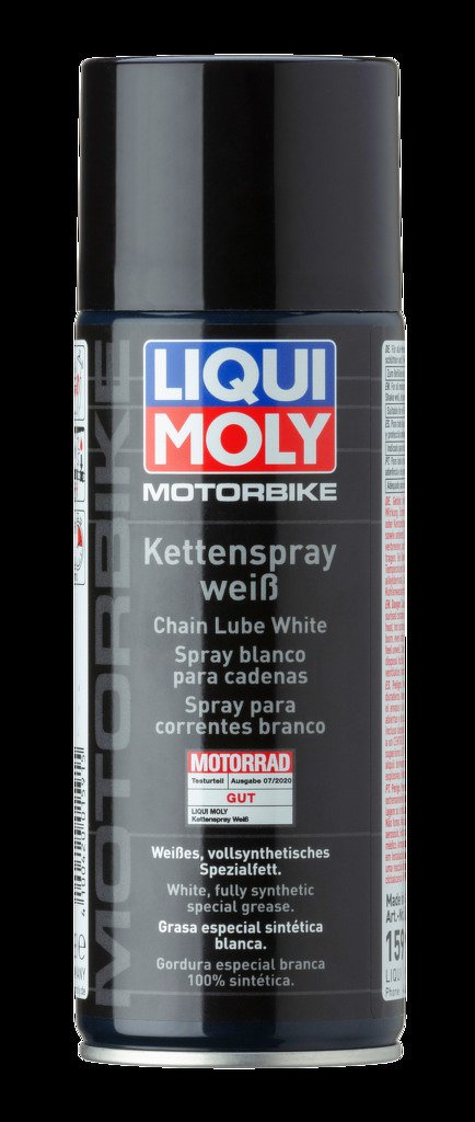 Белая цепная смазка для мотоц. Motorbike Kettenspray weiss (0,4л)