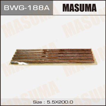 Жгут для ремонта бескамерных шин MASUMA красный, 5.5x200mm, компл 5шт (в упак. 5 компл) BWG188A