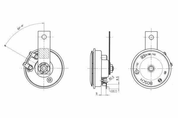 ГОРН NORMALE TONE FC9 24V КОМПЛ