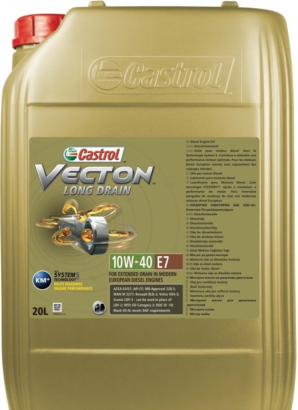 Моторное масло Vecton Long Drain E7 10W-40 (Синтетическое, 20л)