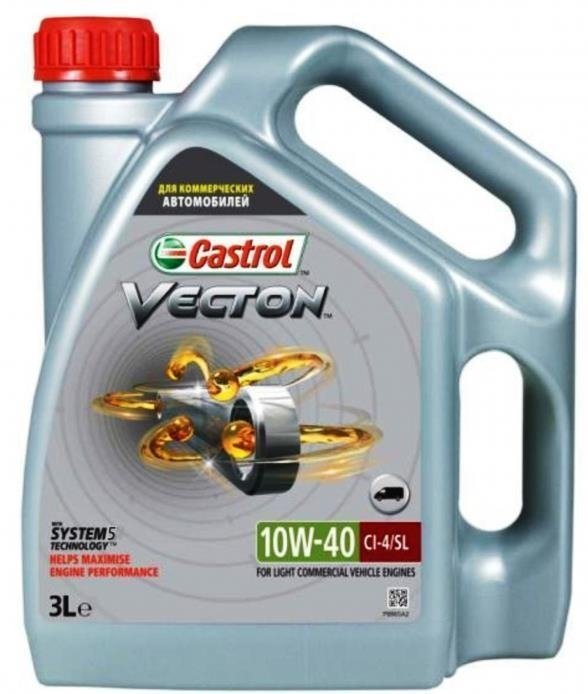 Моторное масло Vecton 10W-40 (Полусинтетическое, 3л)