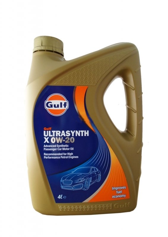 Моторное масло GULF Ultrasynth X, 0W-20, 4л, 5056004115429