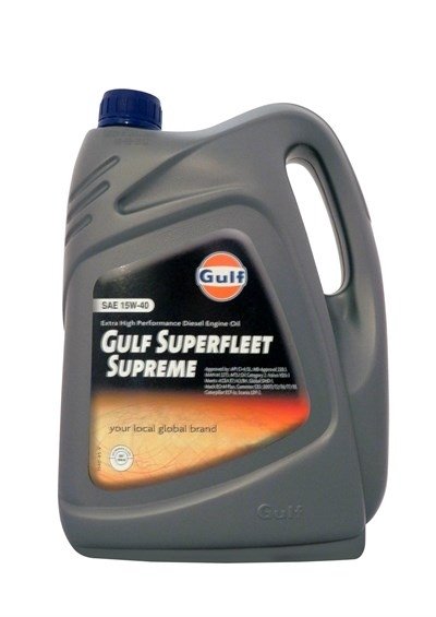 Моторное масло GULF Superfleet Supreme, 15W-40, 4л, 8717154952100
