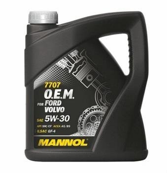 Моторное масло MANNOL 7707 O.E.M. for Ford Volvo, 5W-30, 4л, 4036021401522