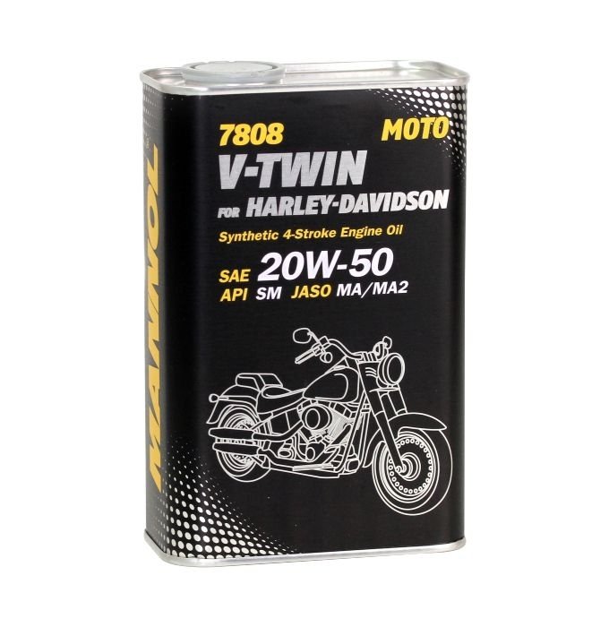 Моторное масло MANNOL V-TWIN for Harley-Davidson, 20W-50, 1л, ML10228