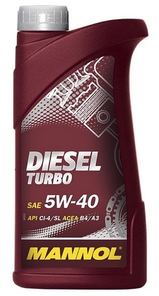 Моторное масло MANNOL DIESEL TURBO, 5W-40, 1 л, 4036021101101