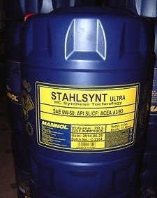 Моторное масло MANNOL Stahlsynt Ultra, 5W-50, 20 л, SU16300