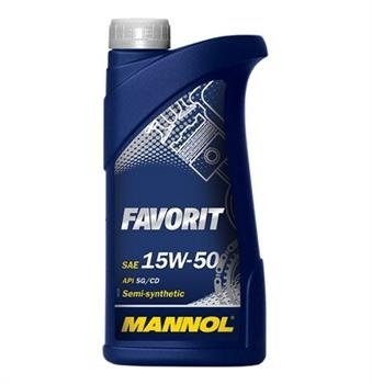 Моторное масло MANNOL FAVORIT, 15W-50, 1 л, 4036021105468