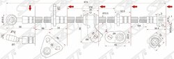 Шланг тормозной передний (Таиланд) HONDA CIVIC/INTEGRA/DOMANI 91- RH