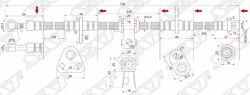 Шланг тормозной передний (Таиланд) HONDA ACCORD 93-97/ODYSSEY 94-99 RH