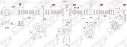 Шланг тормозной передний (Таиланд) HONDA ACCORD/ASCOT 90-93 LH