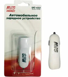 Зарядное д/тел. usb 2.4a 2 порта