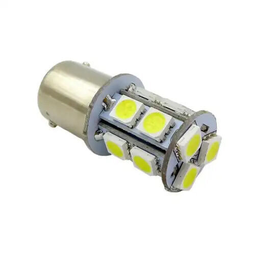 Лампа S022B T15/белый/(BAY15D) 13SMD 5050 12V 2 contact, коробка 2 шт