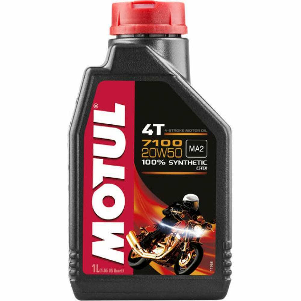 Motul 20w-50 7100 4t (1l) jaso ma2_масло моторное для мотоциклов api: sn, синт. harley davidson