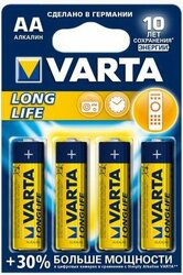 04106113414_батарейка 4шт VARTA LONGLIFE 4 AA LR6!\