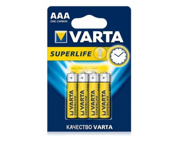 02003101414_батарейка 4шт VARTA SUPERLIFE 4AAА R03P!