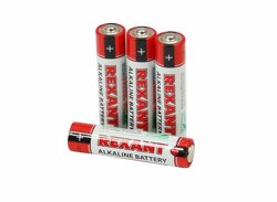 Батарейка lr03/aaа алкалиновые ( 4шт в блистере) 1,5v 'rexant'