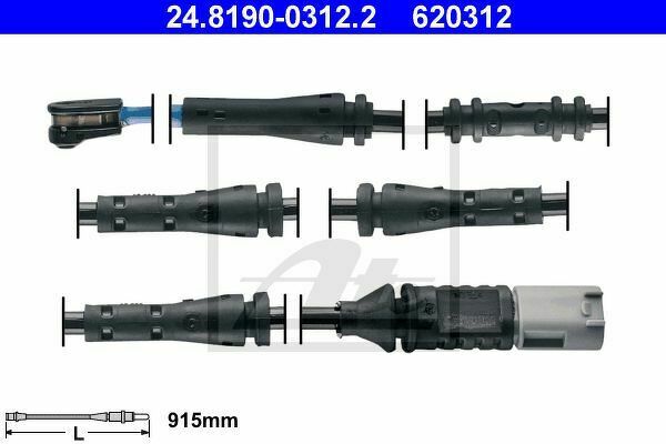 Датчик износа колодок, задних, ATE, 24819003122