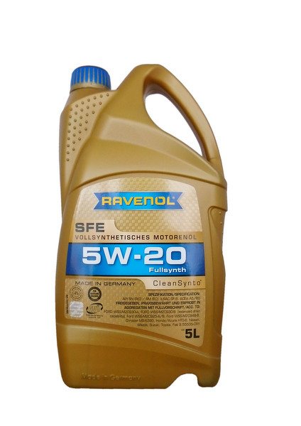 Моторное масло RAVENOL Super Fuel Economy SFE, 5W-20, 5л, 4014835722552