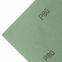 Шлифлист на бумажной основе, P 80, 230 х 280 мм, 10 шт, влагостойкий Сибртех