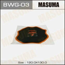 Заплатка кордовая для боковых порезов D 130 мм 2 слоя корда MASUMA BWG-03