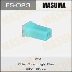 Предохранитель касетный Мини 20А Силовой (JCASE) Masuma FS023