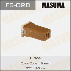 Предохранитель касетный Мини 70А Силовой (JCASE) Masuma FS028