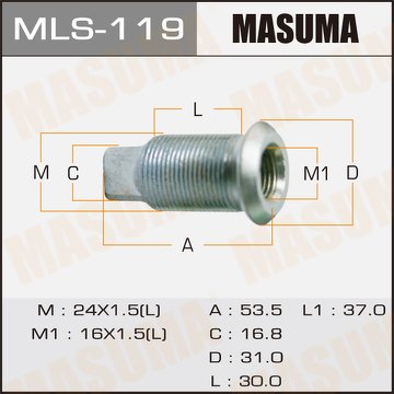 Футорка колесная M24x1.5(L), M16x1.5(L)