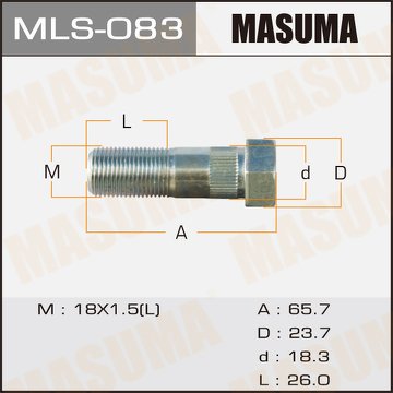 Шпилька колесная M18x1.5(L)