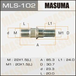 Шпилька колесная M22x1.5(L), M20x1.5(L)