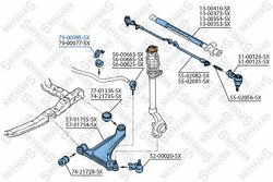 Втулка стабилизатора переднего d18 Opel Astra 1.4/1.6/1.7D 91-98