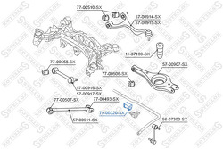 Втулка стабилизатора заднего Hyundai Santa FE II/IX55 all 06>, Kia Sorento all 09>