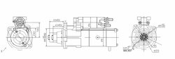 Стартер 24V 5,5kW 12зубьев 45°влево RVI Premium/Manager