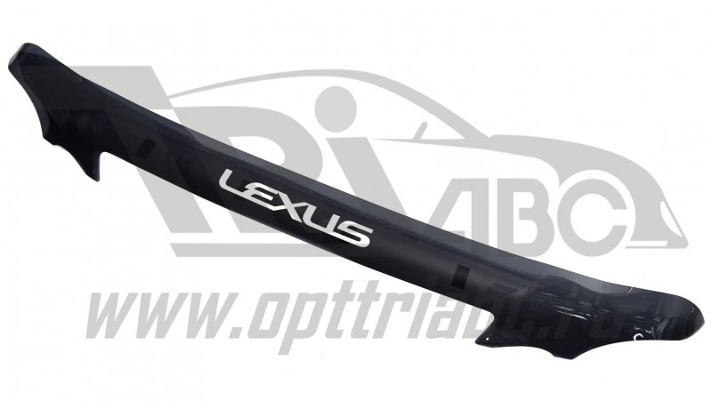 Дефлектор капота Lexus LX470 (1998-2007) (с надписью) (темный), SLLX4709812L
