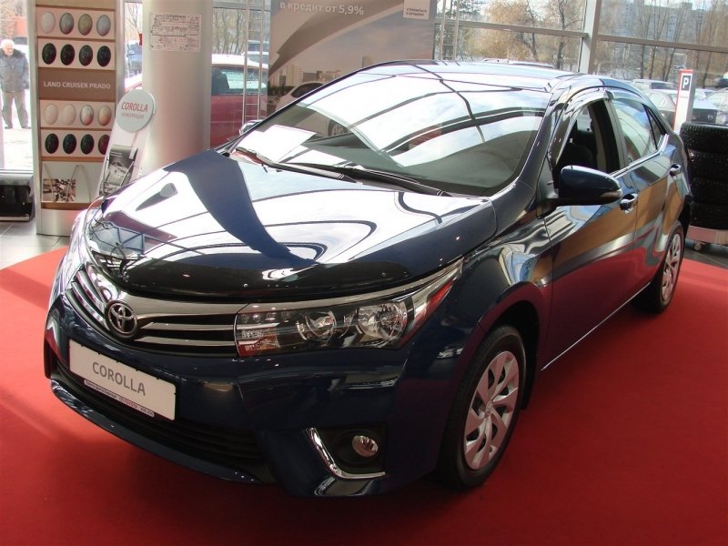 Дефлекторы боковых окон Toyota Corolla (Тойота Королла) SD (2013-) (4дв.) (темный), STOCOR1332