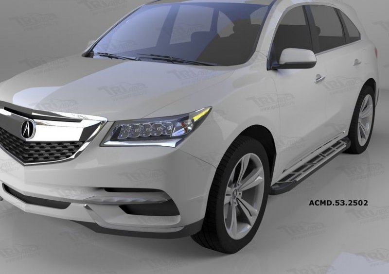 Пороги алюминиевые (Corund Silver) Acura MDX (2014-), ACMD532502